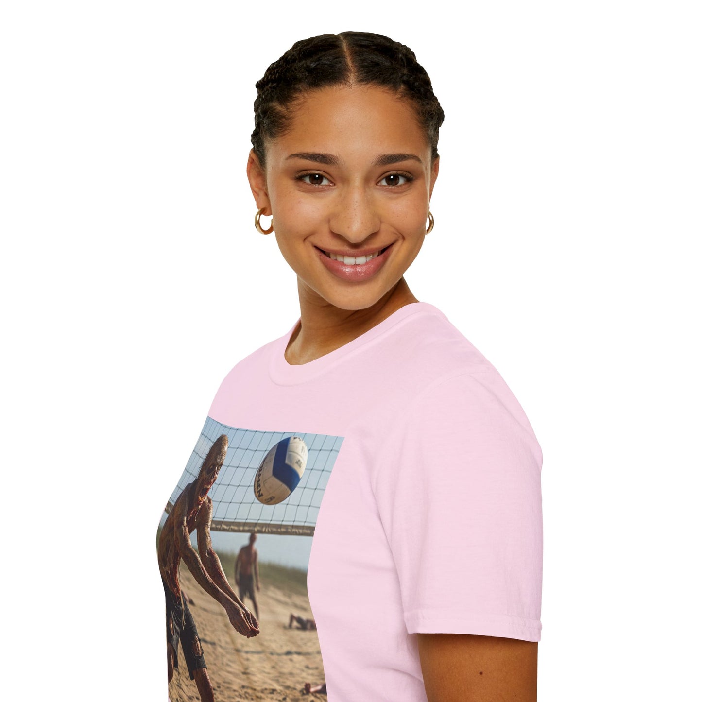 Beach Volleyball Unisex Softstyle T-Shirt - Perfect for Summer Fun and Sports Lovers