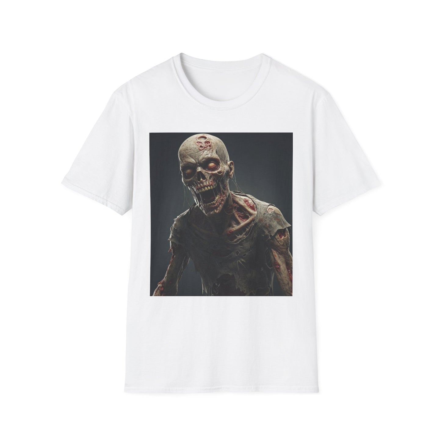 Zombie Graphic Unisex Softstyle T-Shirt | Perfect for Halloween and Horror Fans