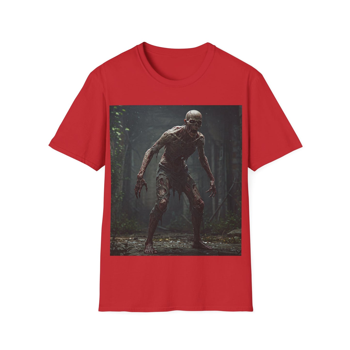 UK - Horror Creature Unisex Softstyle T-Shirt - Spooky Graphic Tee