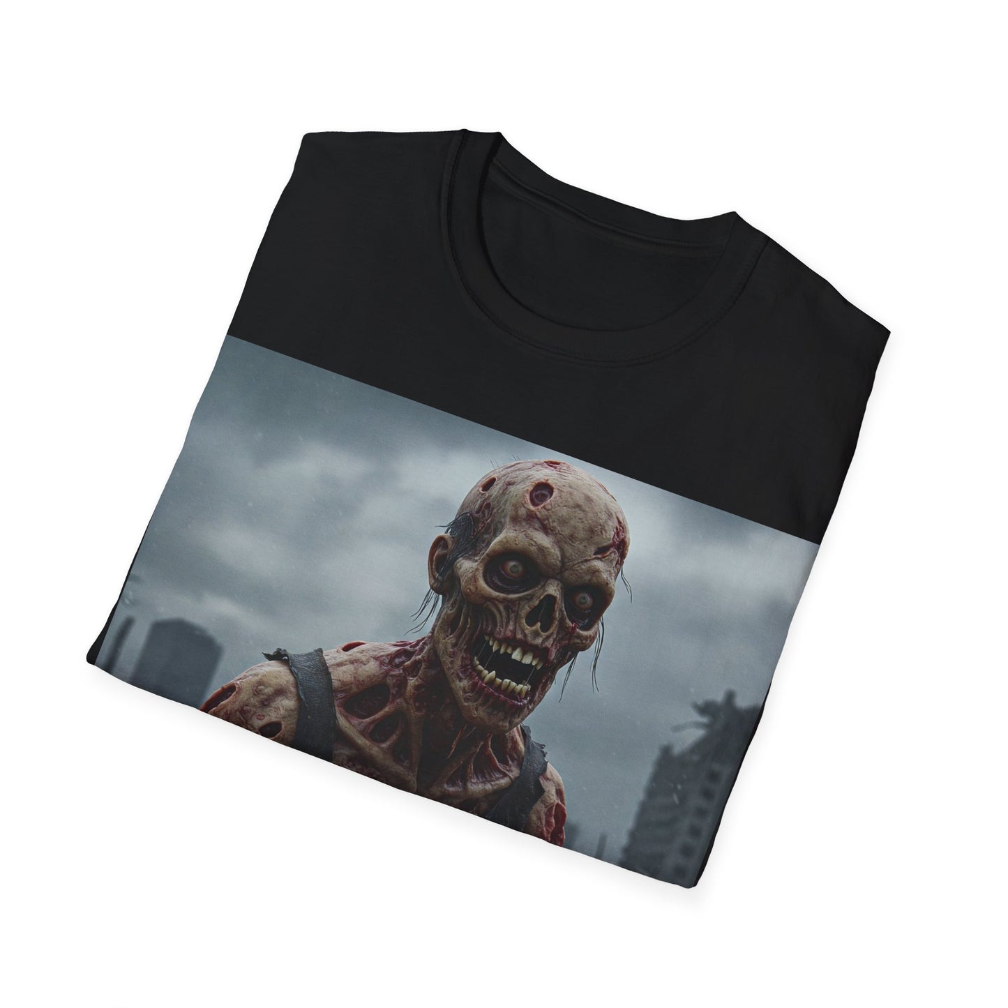 UK - Zombie Apocalypse Apocalyptic Portrait Tee: A Vision of Decay