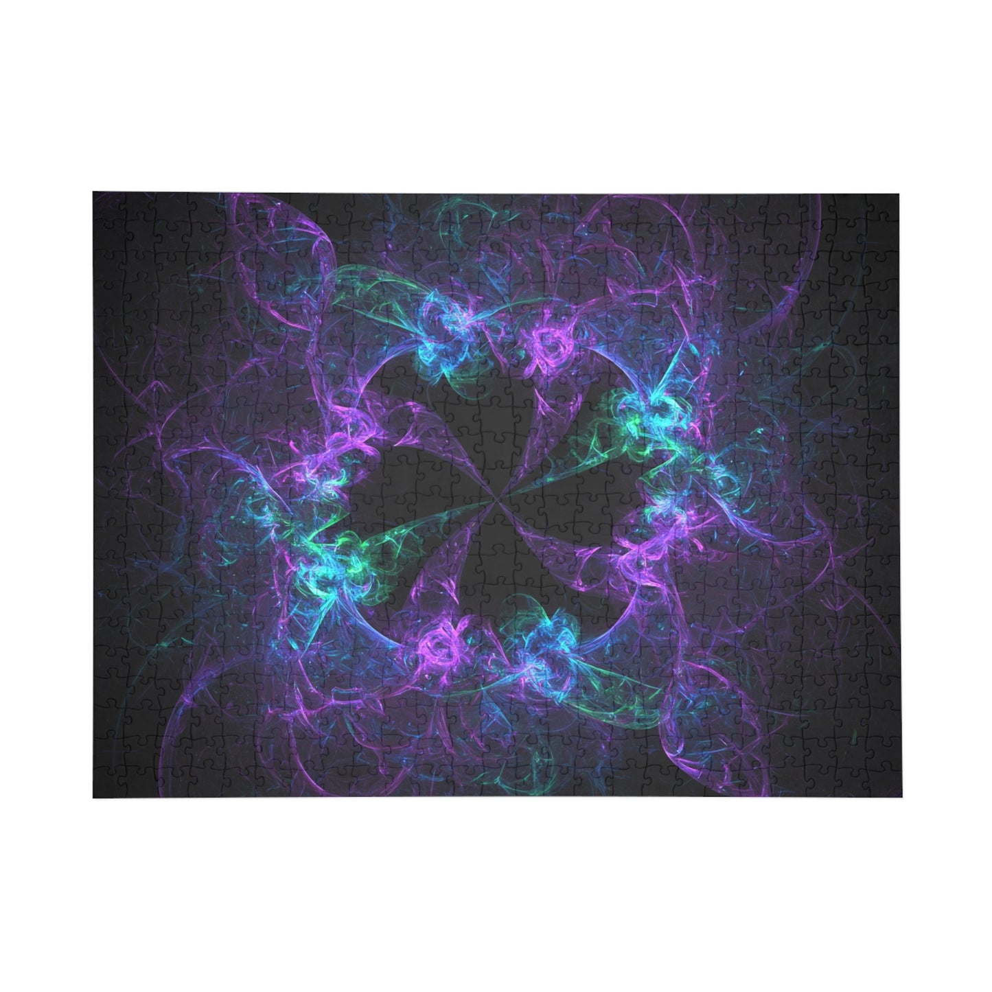 Colorful Fractal Design Puzzle - 96, 252, 500, 1000-Piece Options