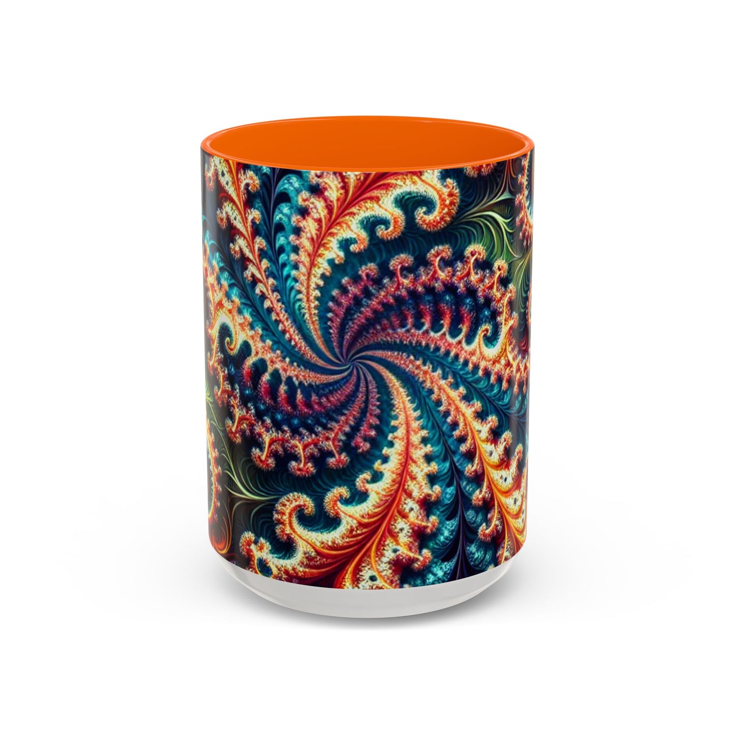 Vibrant Swirl Accent Coffee Mug - 11oz & 15oz