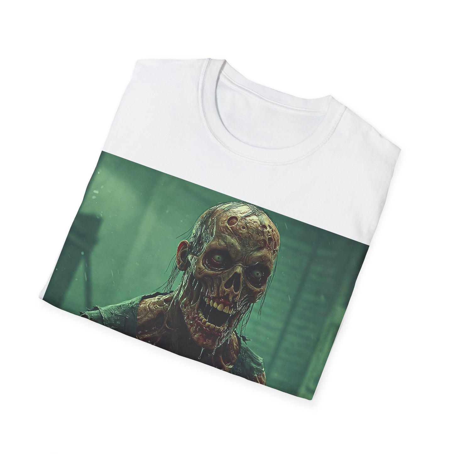 UK - Creepy Skeleton Graphic Unisex Softstyle T-Shirt