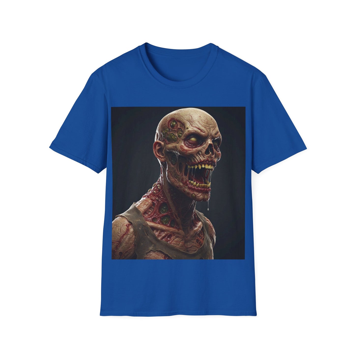 UK - Zombie Graphic Unisex Softstyle T-Shirt | Horror Movie Fan Apparel