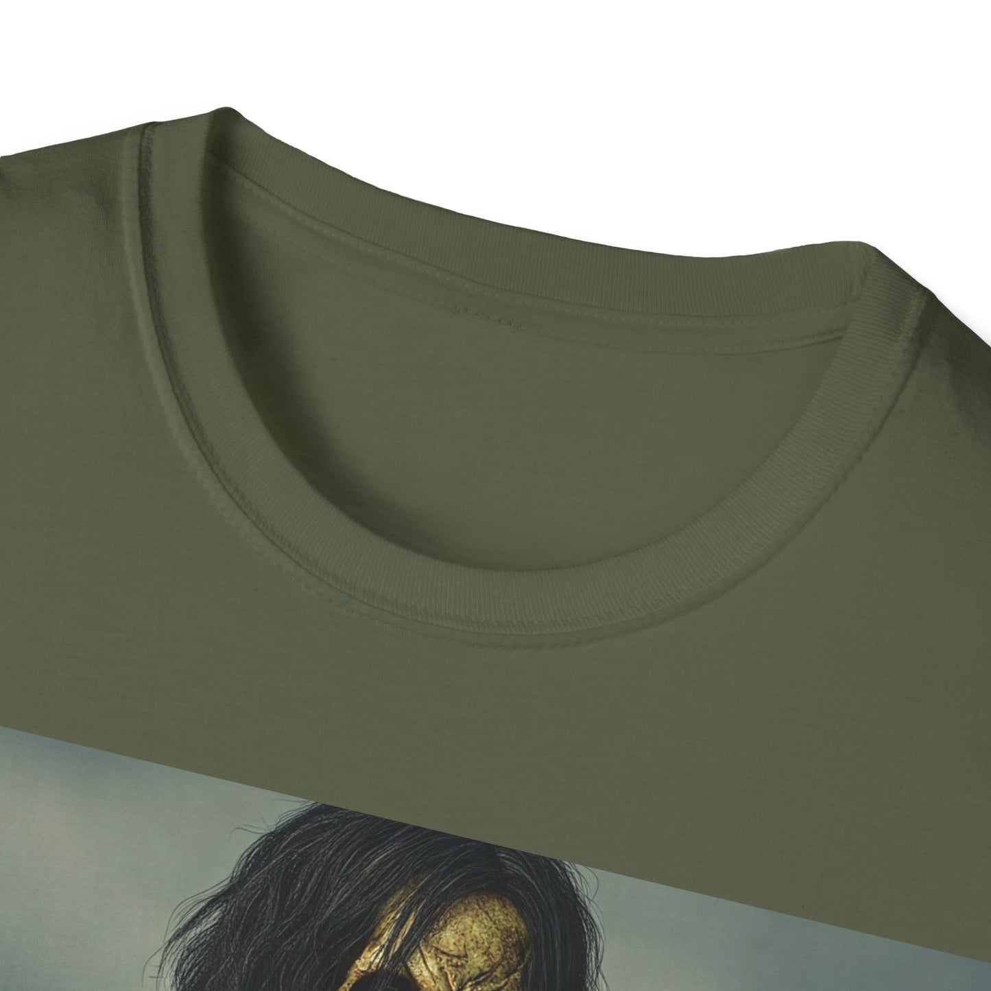 UK - Zombie Apocalyptic Portrait Tee, bold, decaying zombie graphic