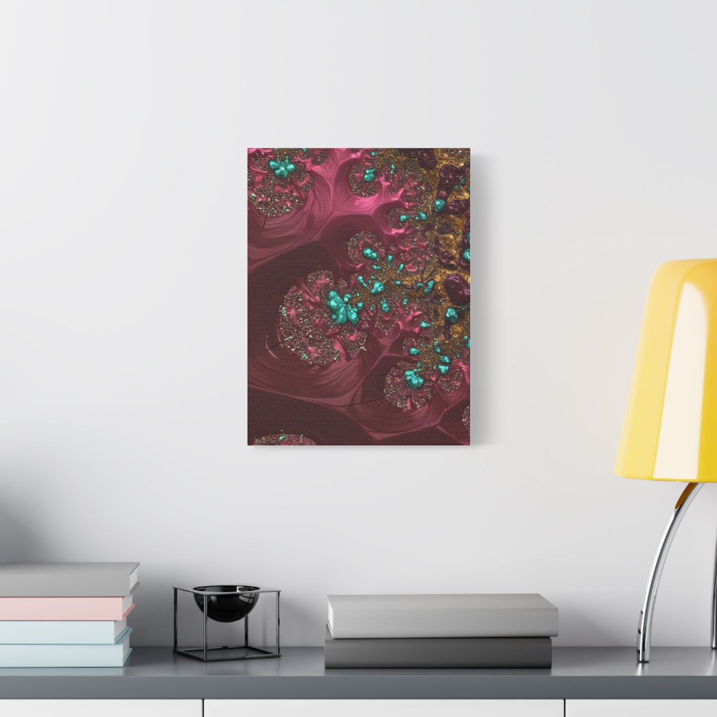 Abstract Art Canvas Print - Vibrant Fractal Design for Home Decor