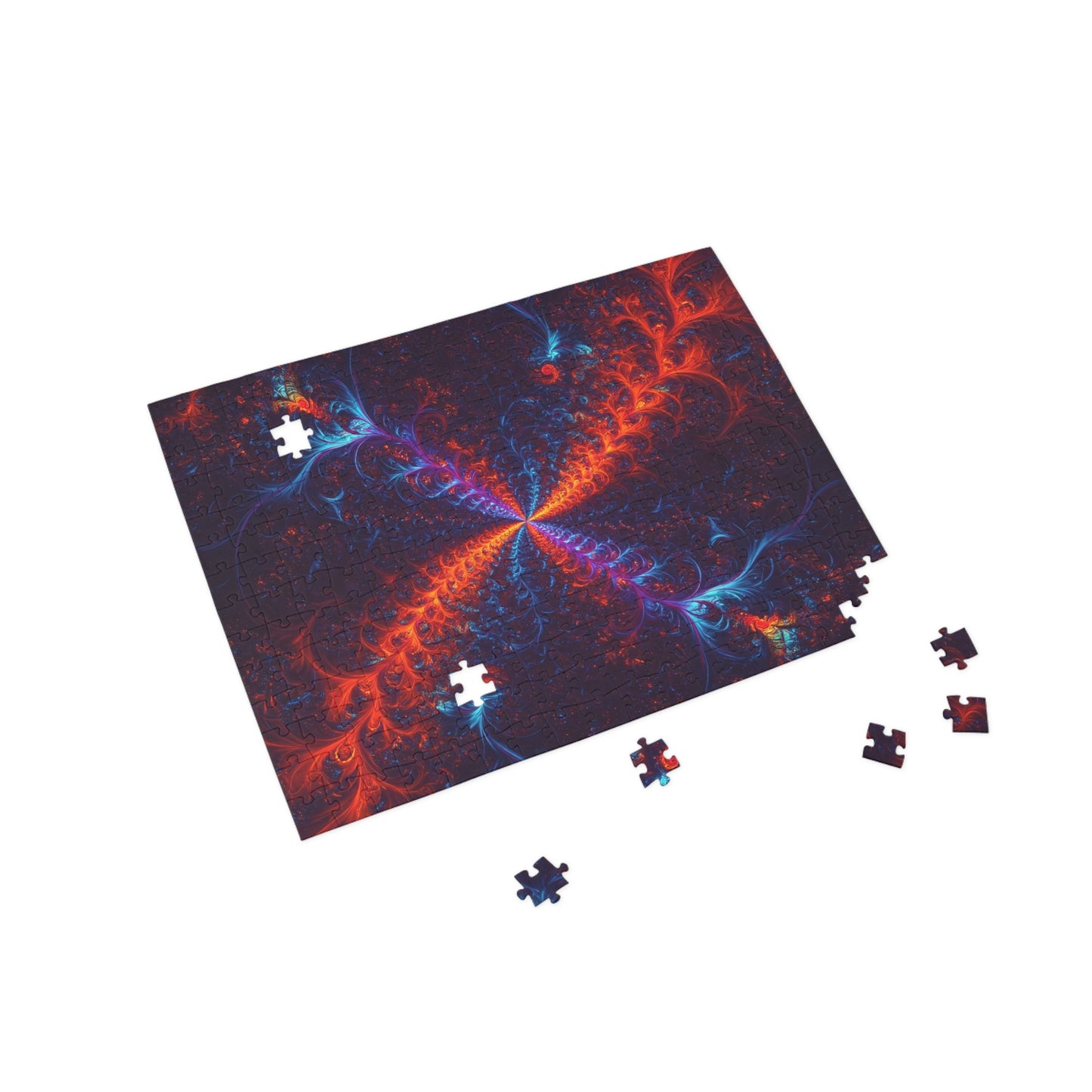Vibrant Abstract Fractal Puzzle - 96, 252, 500, 1000-Piece Options
