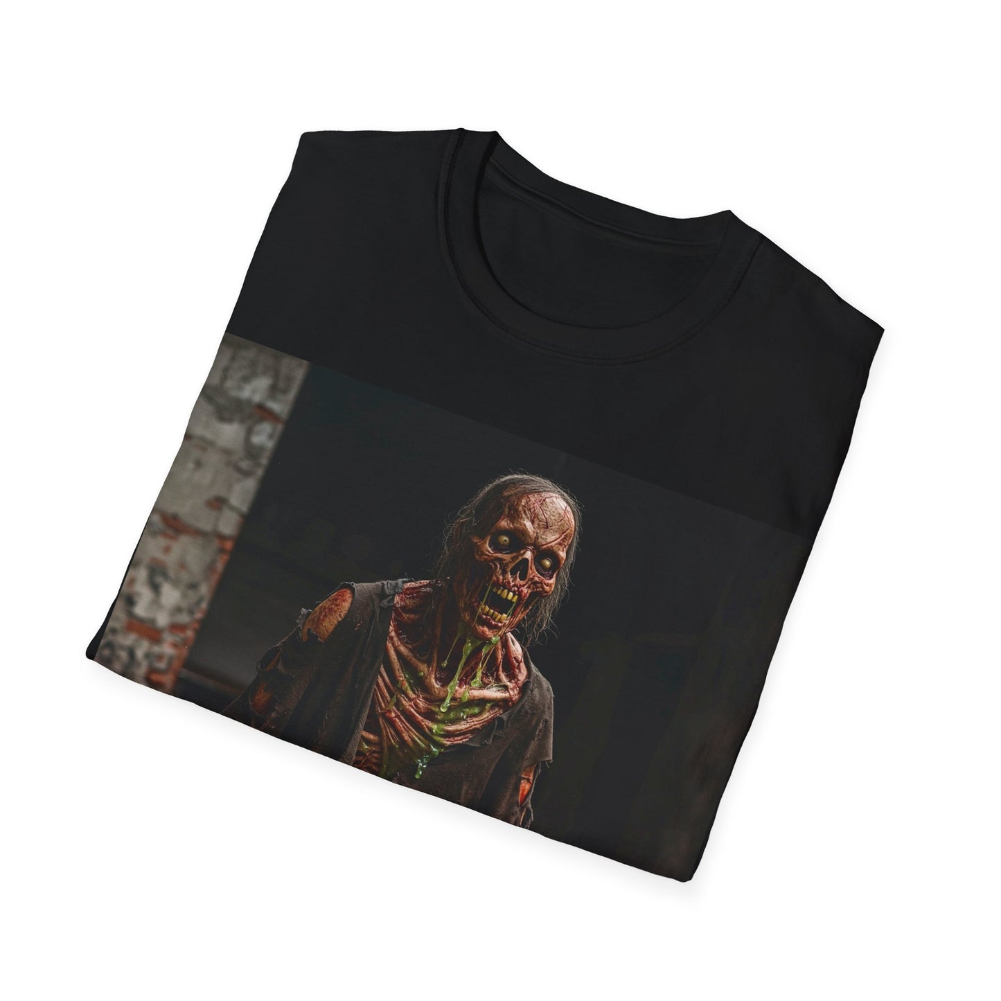 UK - Unisex Softstyle Zombie T-Shirt for Halloween