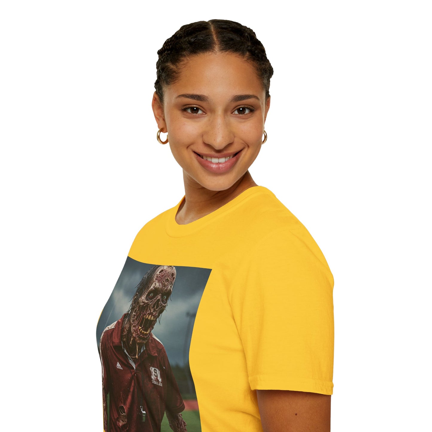Zombie Horror Unisex Softstyle T-Shirt - Perfect for Halloween and Casual Wear