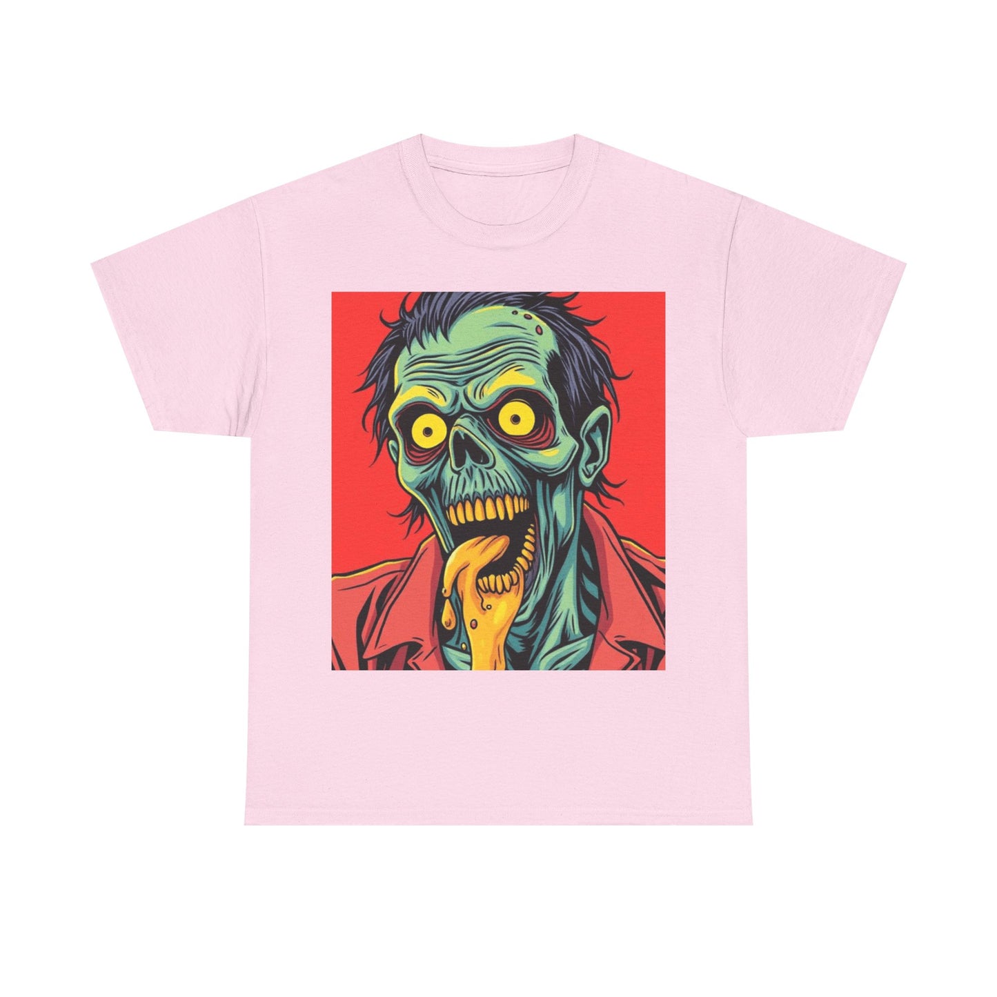 UK - Zombie Graphic Unisex Heavy Cotton Tee - Spooky Halloween Shirt