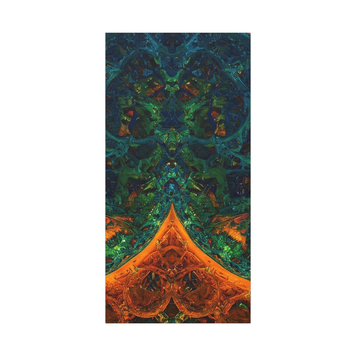 Vibrant Abstract Fractal Art Canvas Print