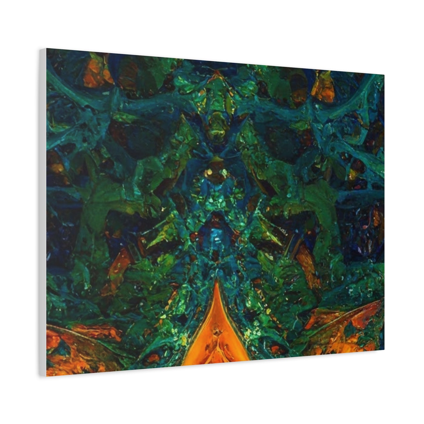 Vibrant Abstract Fractal Art Canvas Print
