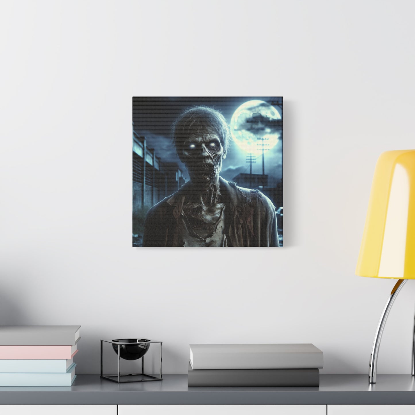 Zombie Wall Art Canvas - Spooky Home Decor