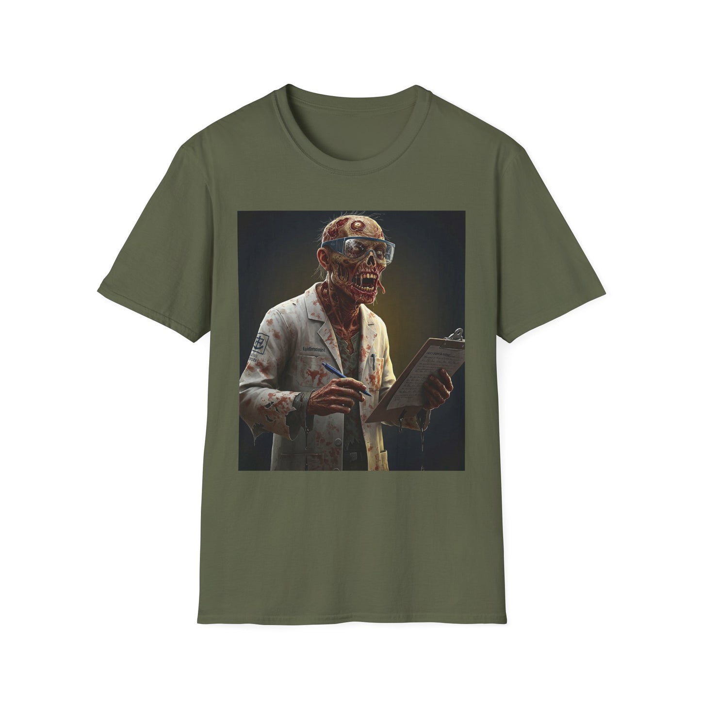 Zombie Doctor Graphic T-Shirt for Horror Fans