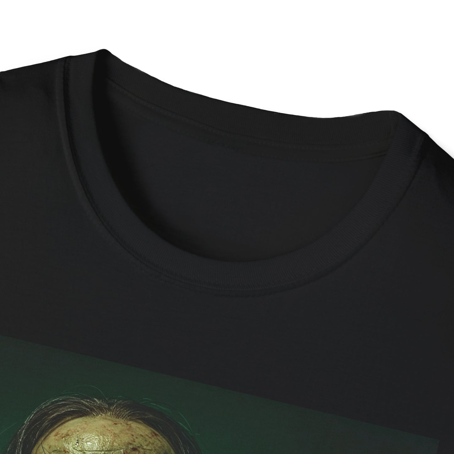 Apocalyptic Portrait Tee, bold, decaying zombie graphic