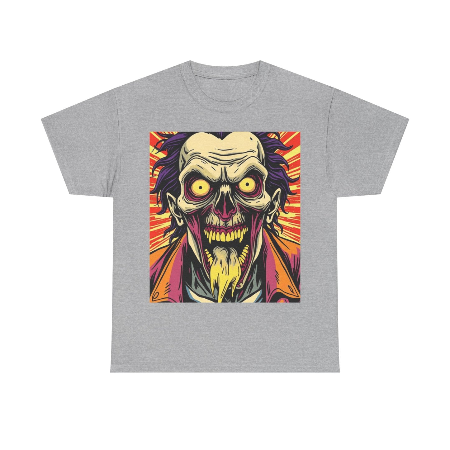 UK - Spooky Graphic Unisex Heavy Cotton Tee - Halloween Inspired Design