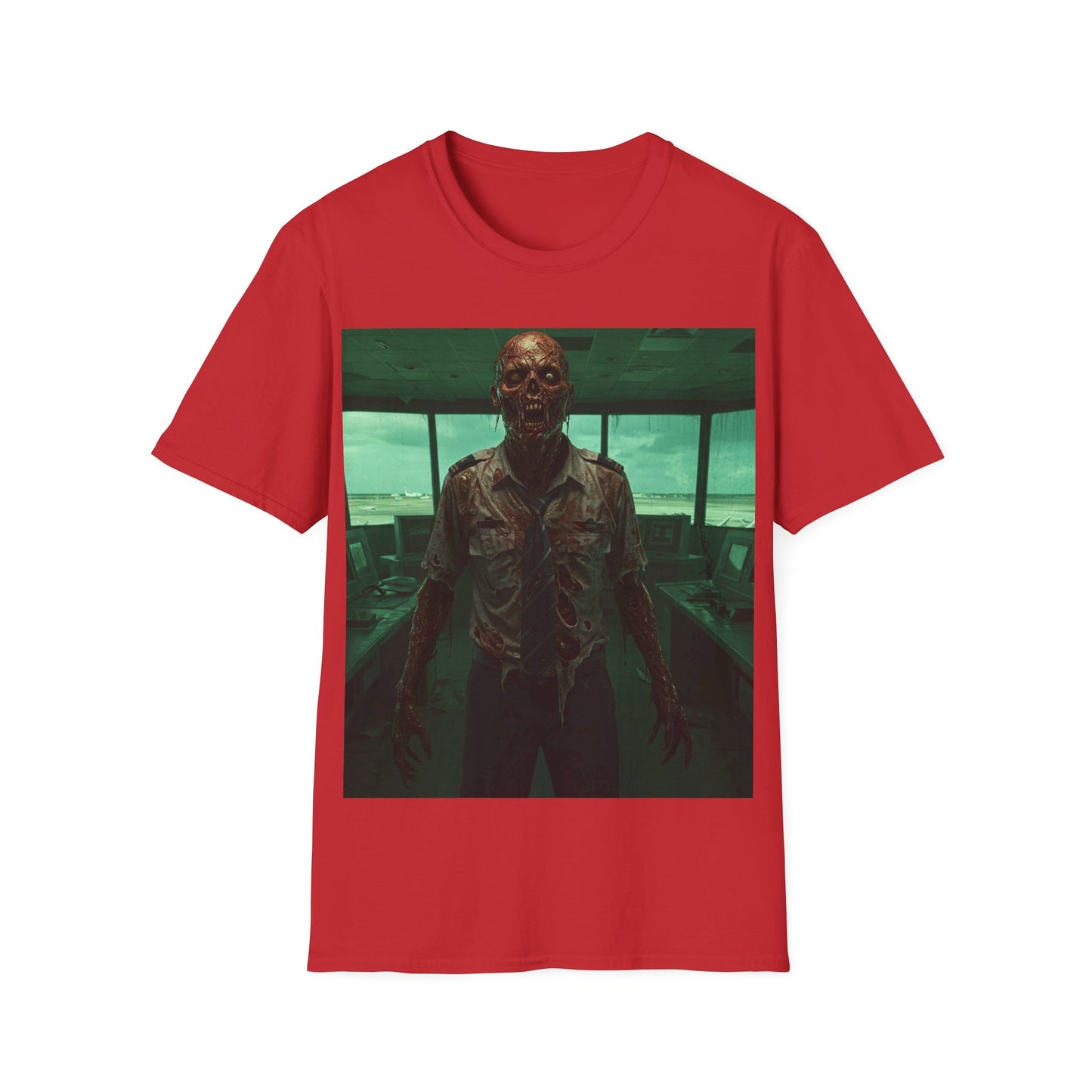 UK - Unisex Softstyle Zombie Graphic Tee - Perfect for Halloween and Horror Fans