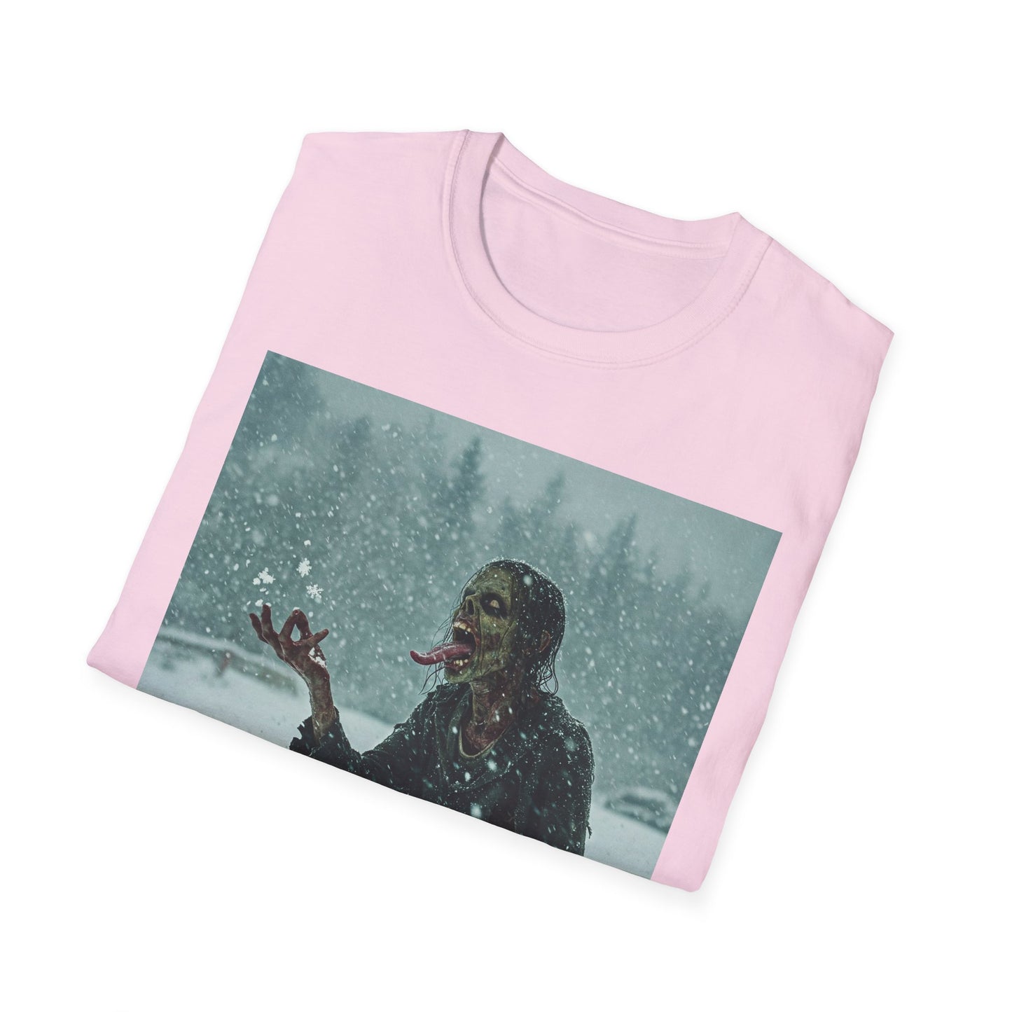 Chilling Horror Graphic Tee - Unisex Softstyle T-Shirt with Spooky Design