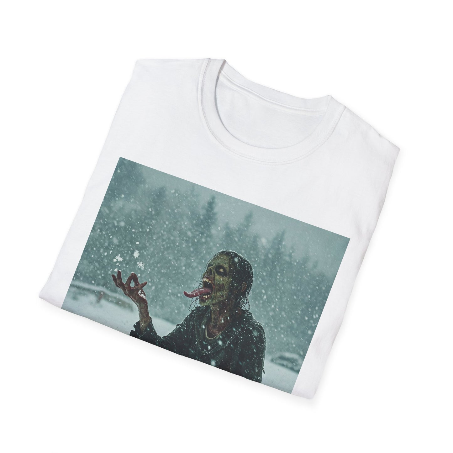 Chilling Horror Graphic Tee - Unisex Softstyle T-Shirt with Spooky Design