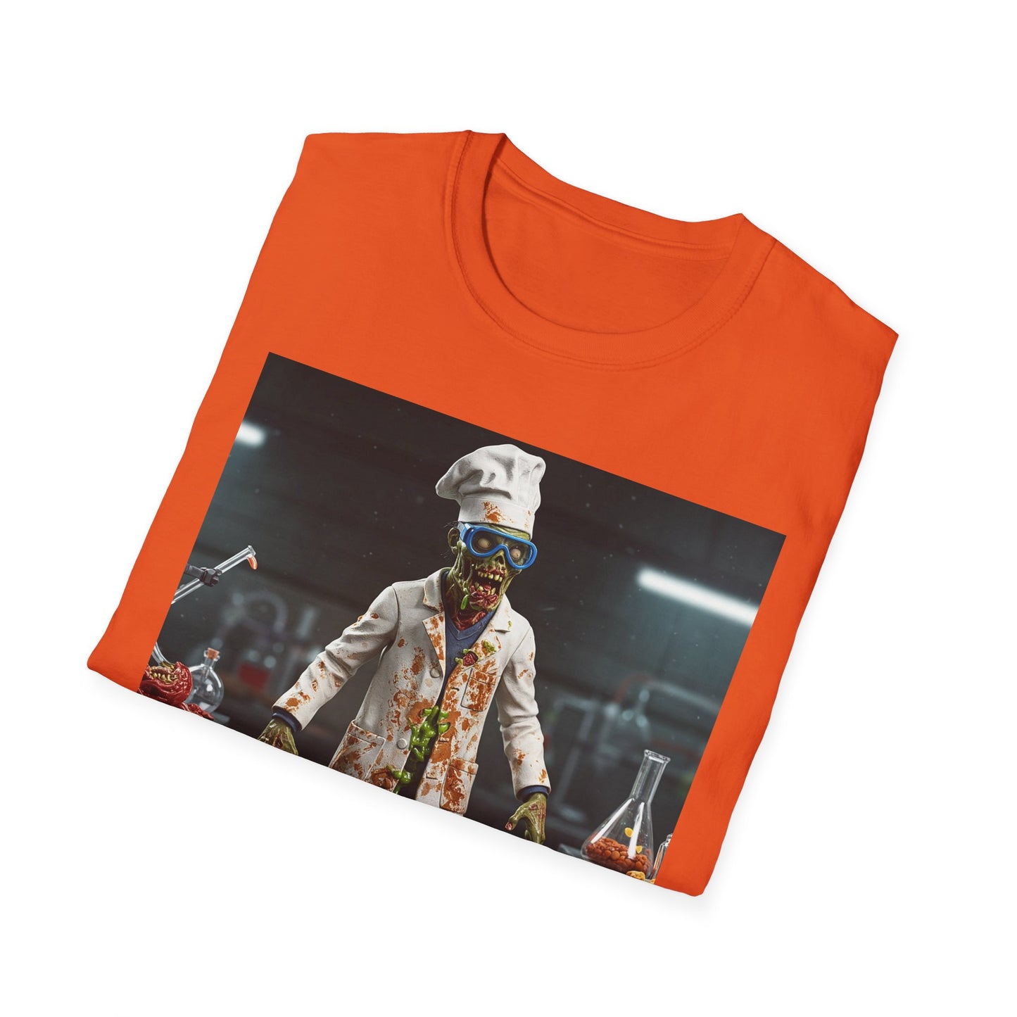 Zombie Chef Unisex Softstyle T-Shirt - Fun Halloween Casualwear