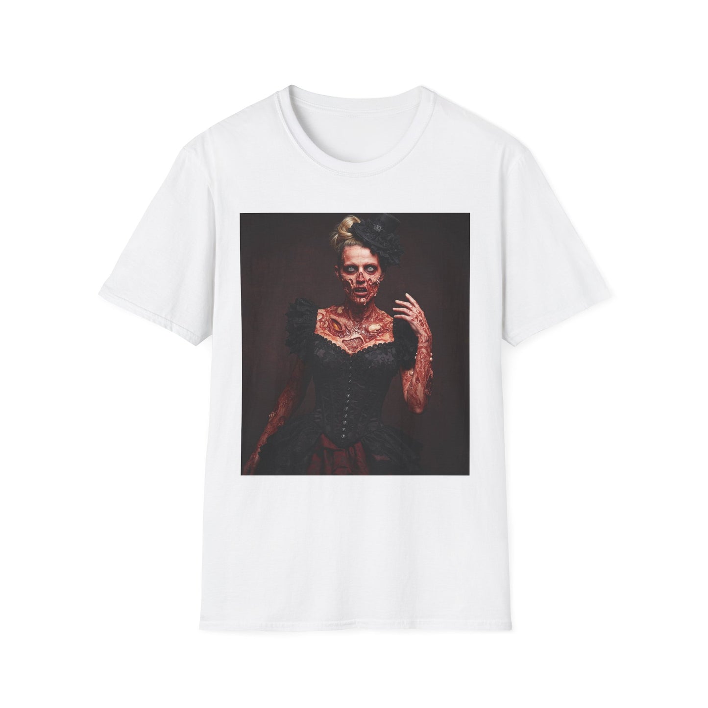 Apocalyptic Portrait Tee, bold, decaying zombie graphic
