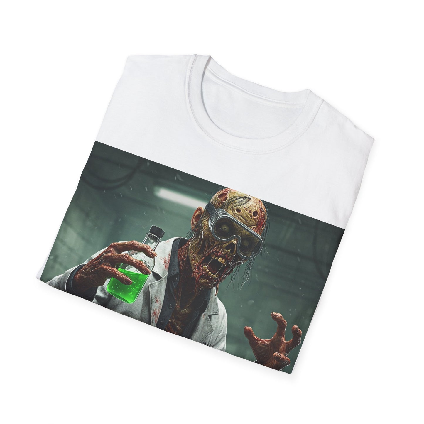 UK - Creepy Scientist Unisex Softstyle T-Shirt | Halloween Horror Tee