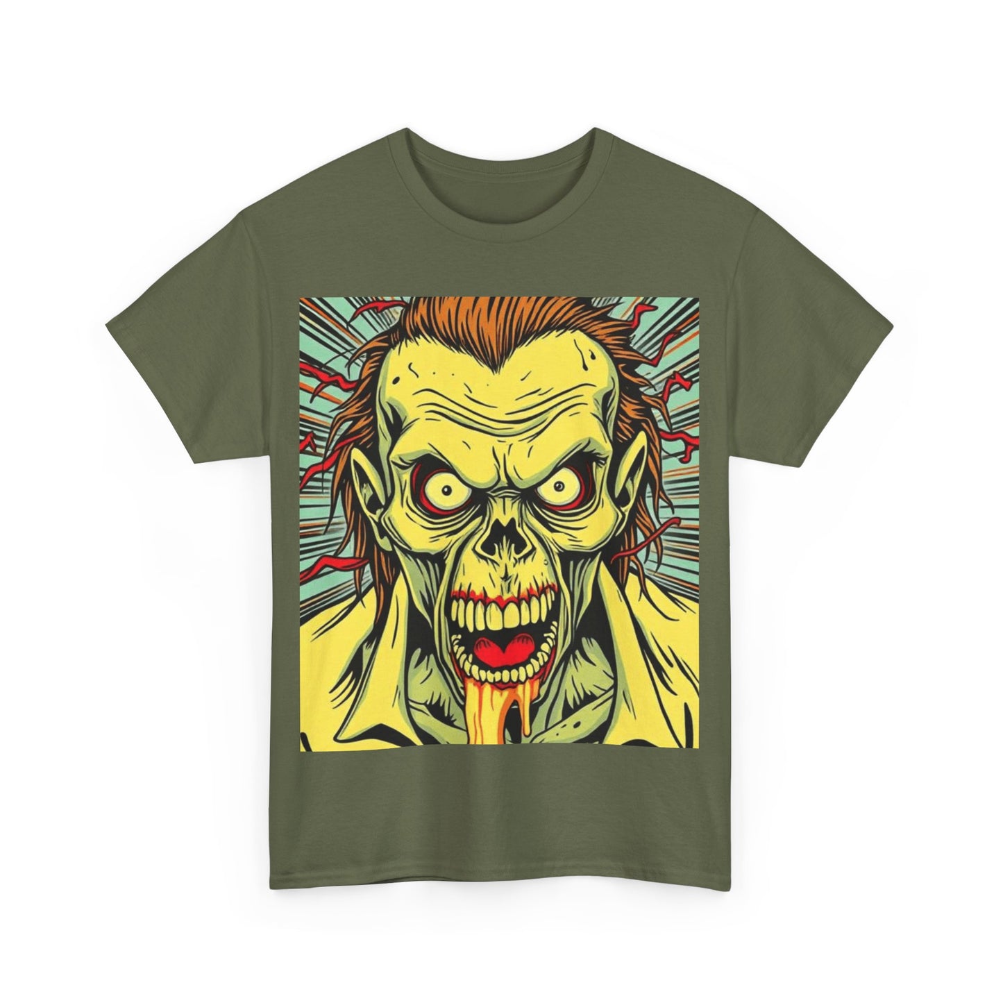 UK - Graphic Zombie Tee - Unisex Heavy Cotton T-Shirt for Horror Fans