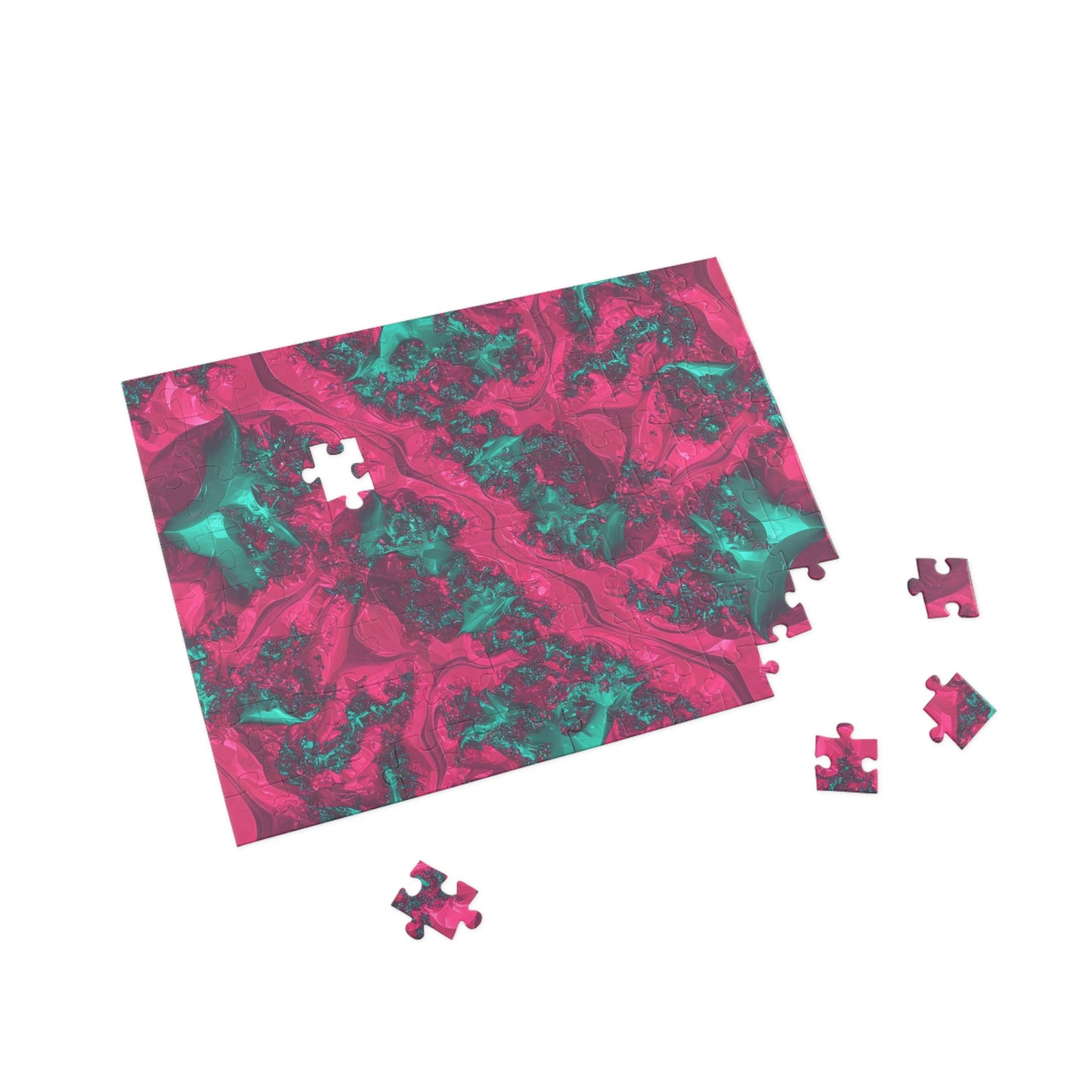 Abstract Fractal Puzzle – 96, 252, 500, 1000 Pieces – Vibrant Artistic Design for Relaxation and Fun
