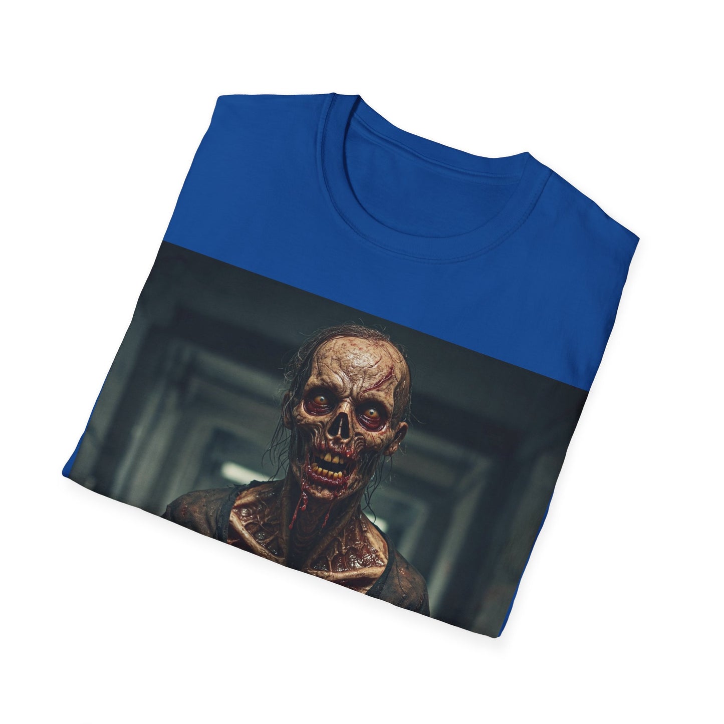 UK - Creepy Zombie Graphic Apocalyptic Portrait Tee, bold, decaying zombie graphic