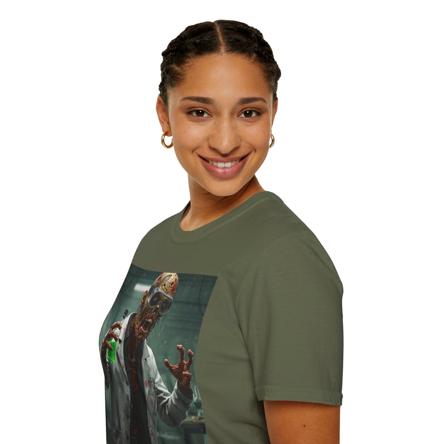 Creepy Scientist Unisex Softstyle T-Shirt | Halloween Horror Tee
