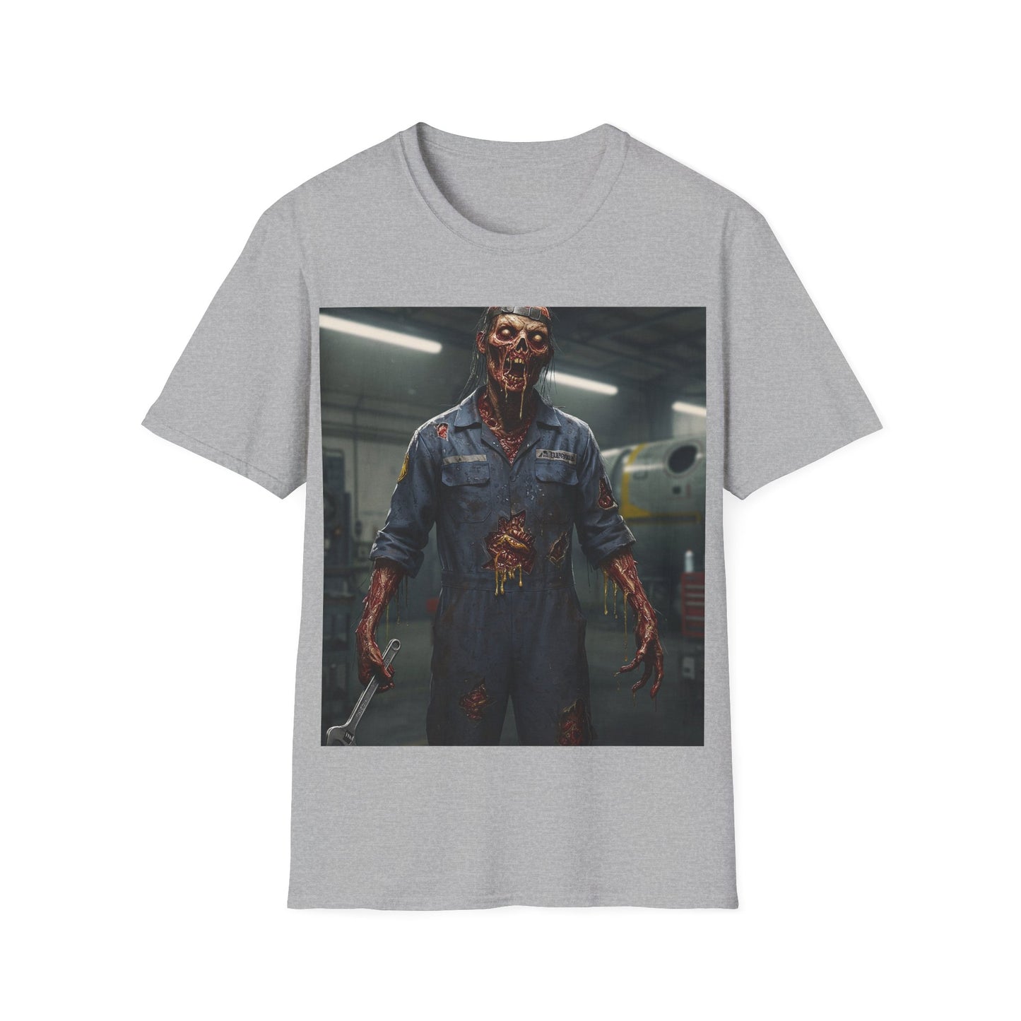UK - Unisex Softstyle Horror Graphic T-Shirt - Perfect for Halloween and Horror Fans