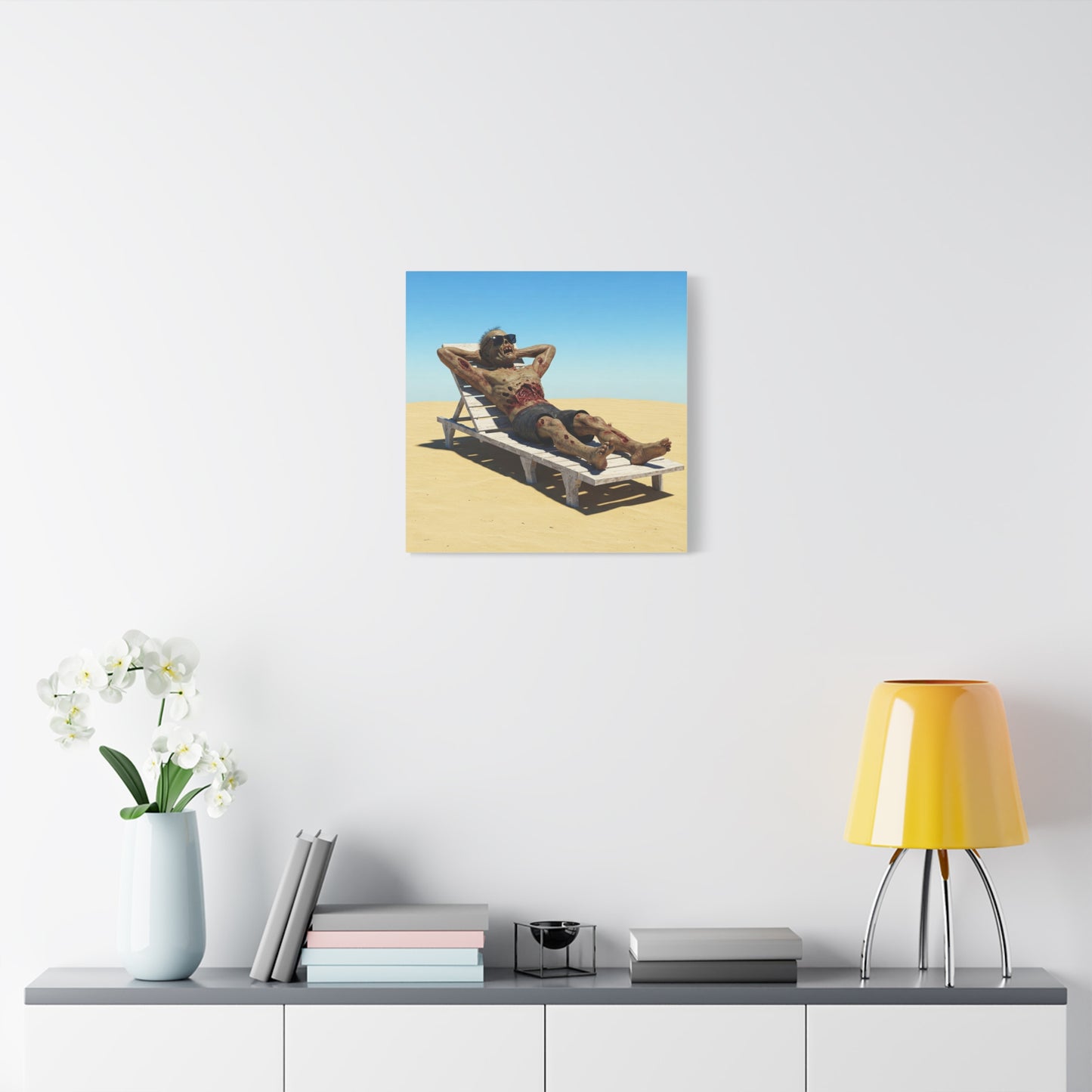 Zombie Beach Bум canvas art - Perfect for Halloween decor and unique gifts