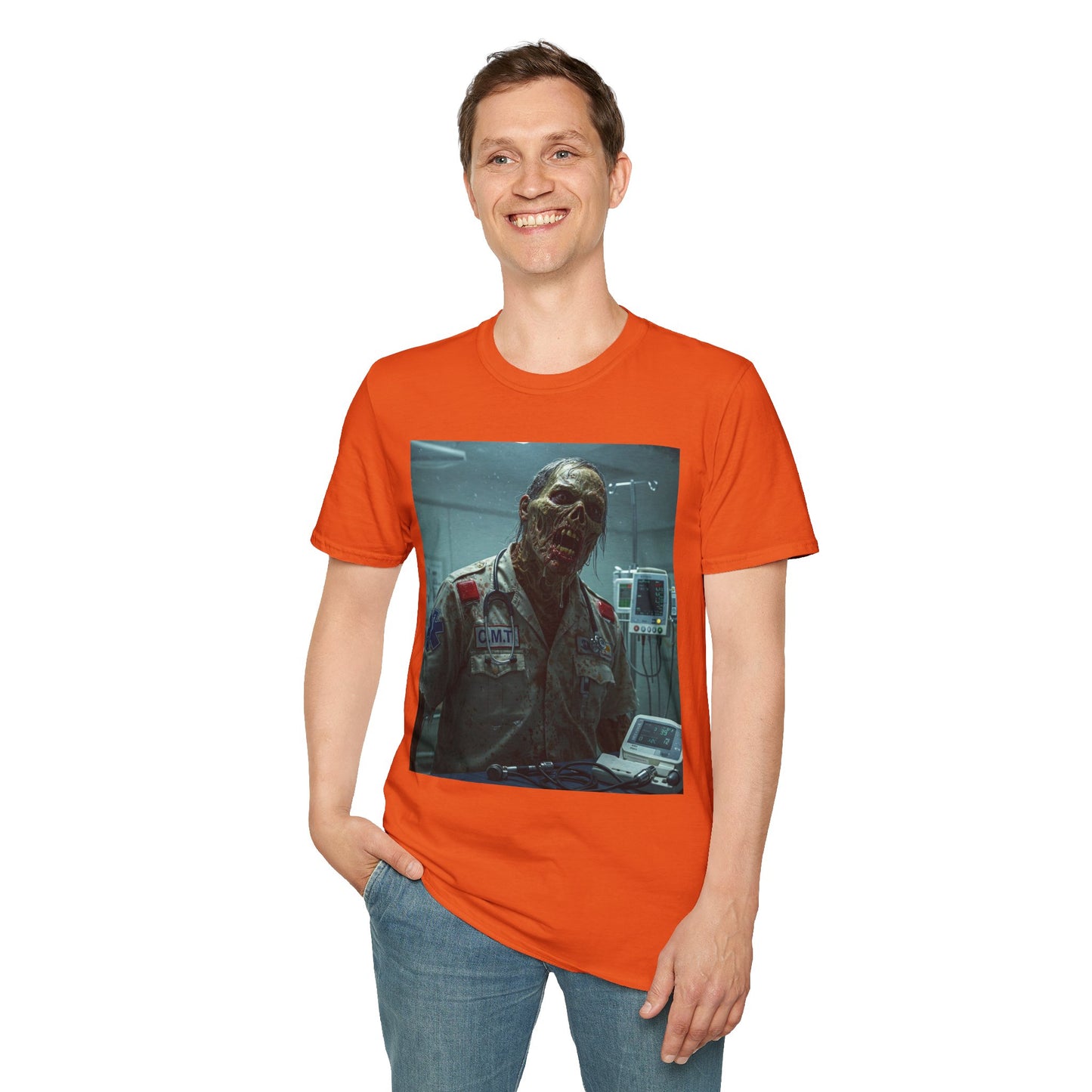 Unisex Horror Graphic T-Shirt - Creepy Zombie Design