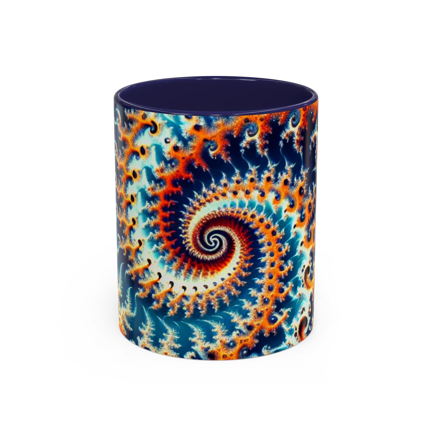Vibrant Spiral Design Coffee Mug - 11/15oz Ceramic Accent Cup for Art Lovers