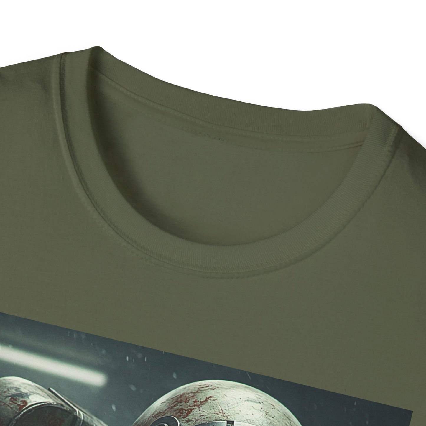 Astronaut Skeleton Apocalyptic Portrait Tee, bold, decaying zombie graphic