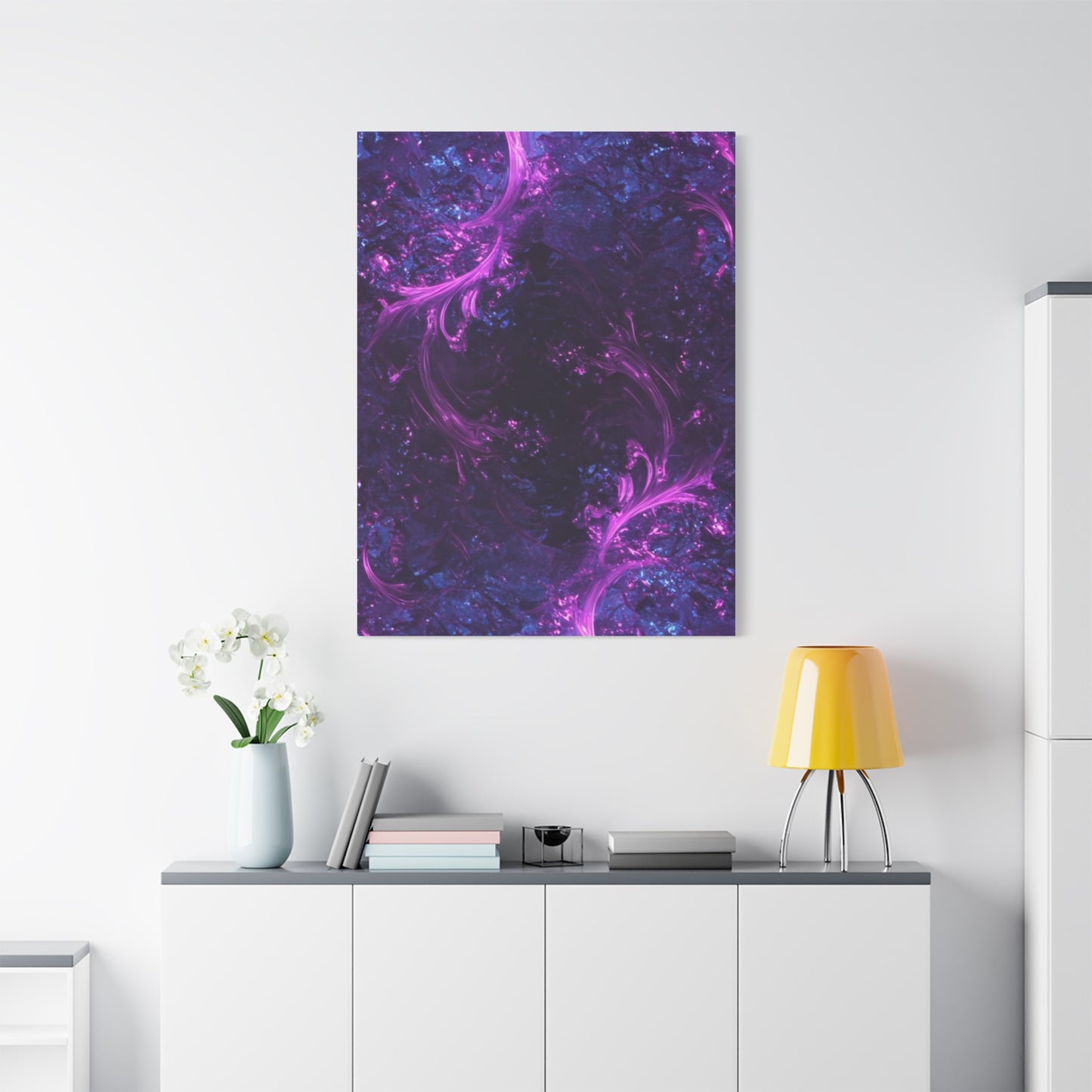 Abstract Purple Fractal Canvas Print - Artistic Wall Décor