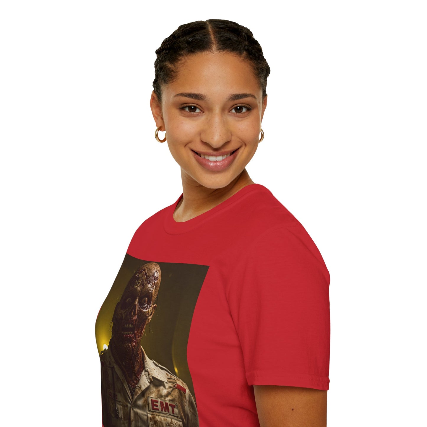 Zombie EMT Unisex Softstyle T-Shirt - Horror Apparel for Halloween