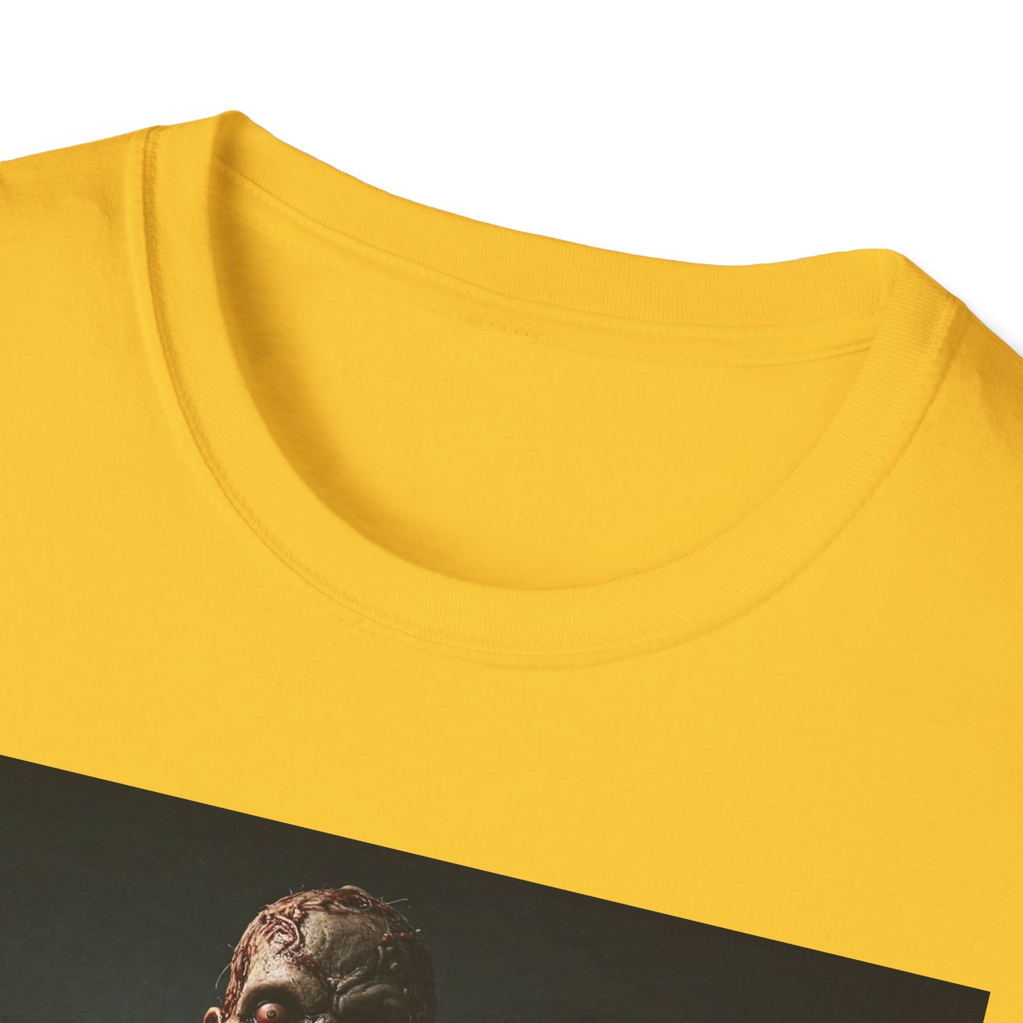 Apocalyptic Portrait Tee, bold, decaying zombie graphic