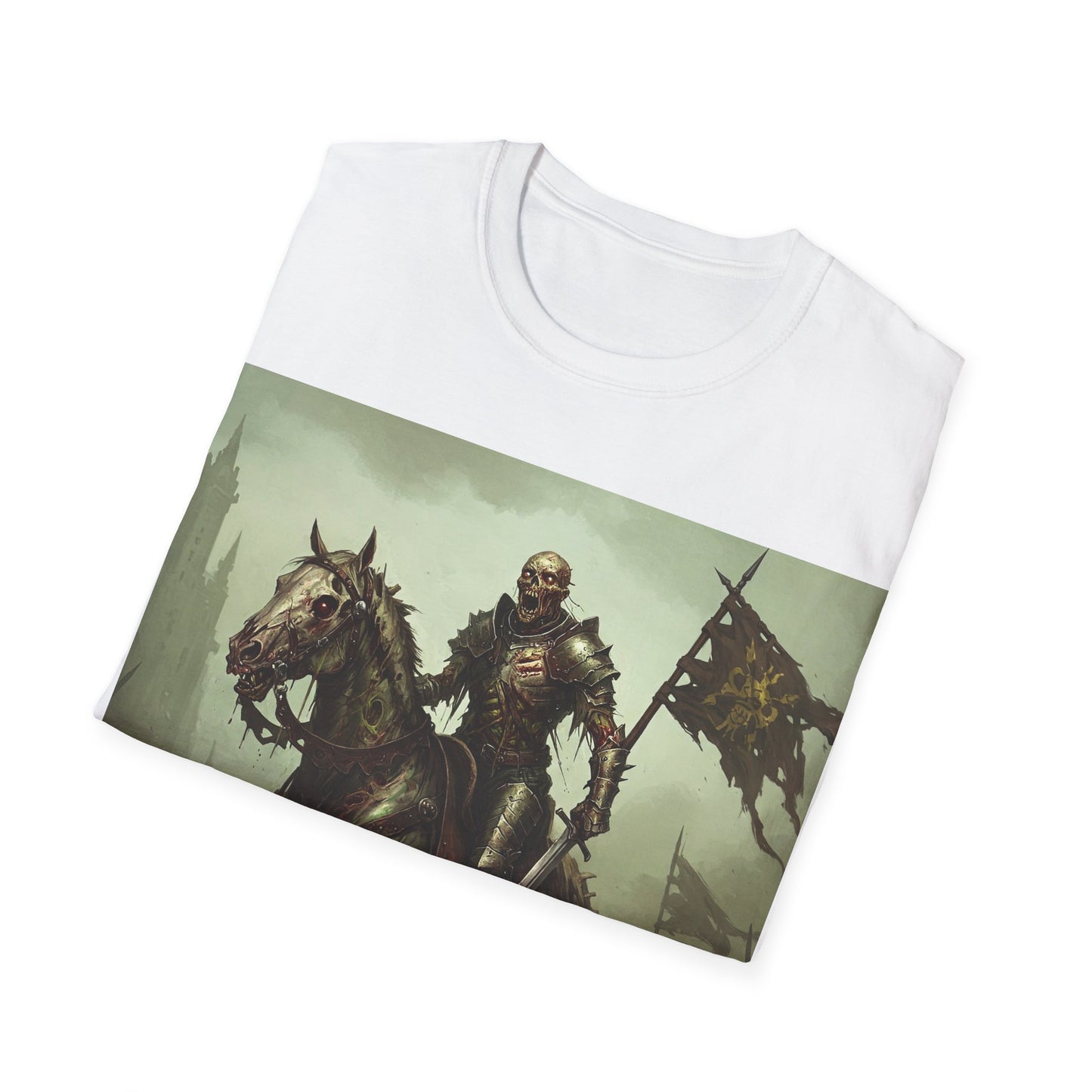 UK - Epic Knight Riding T-Shirt - Unisex Fantasy Graphic Tee