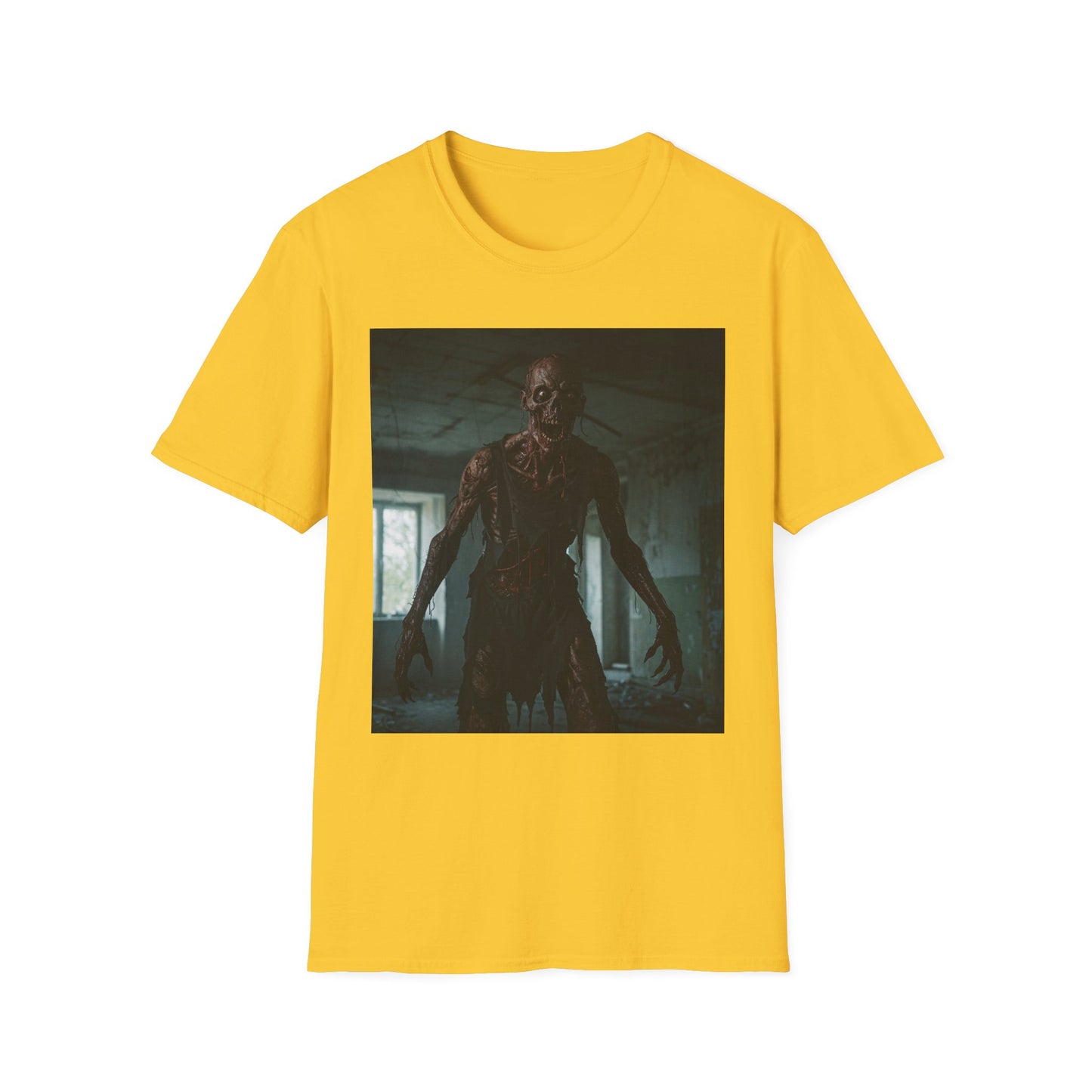 Creepy Horror Graphic Unisex T-Shirt – Perfect for Halloween and Haunted House Lovers