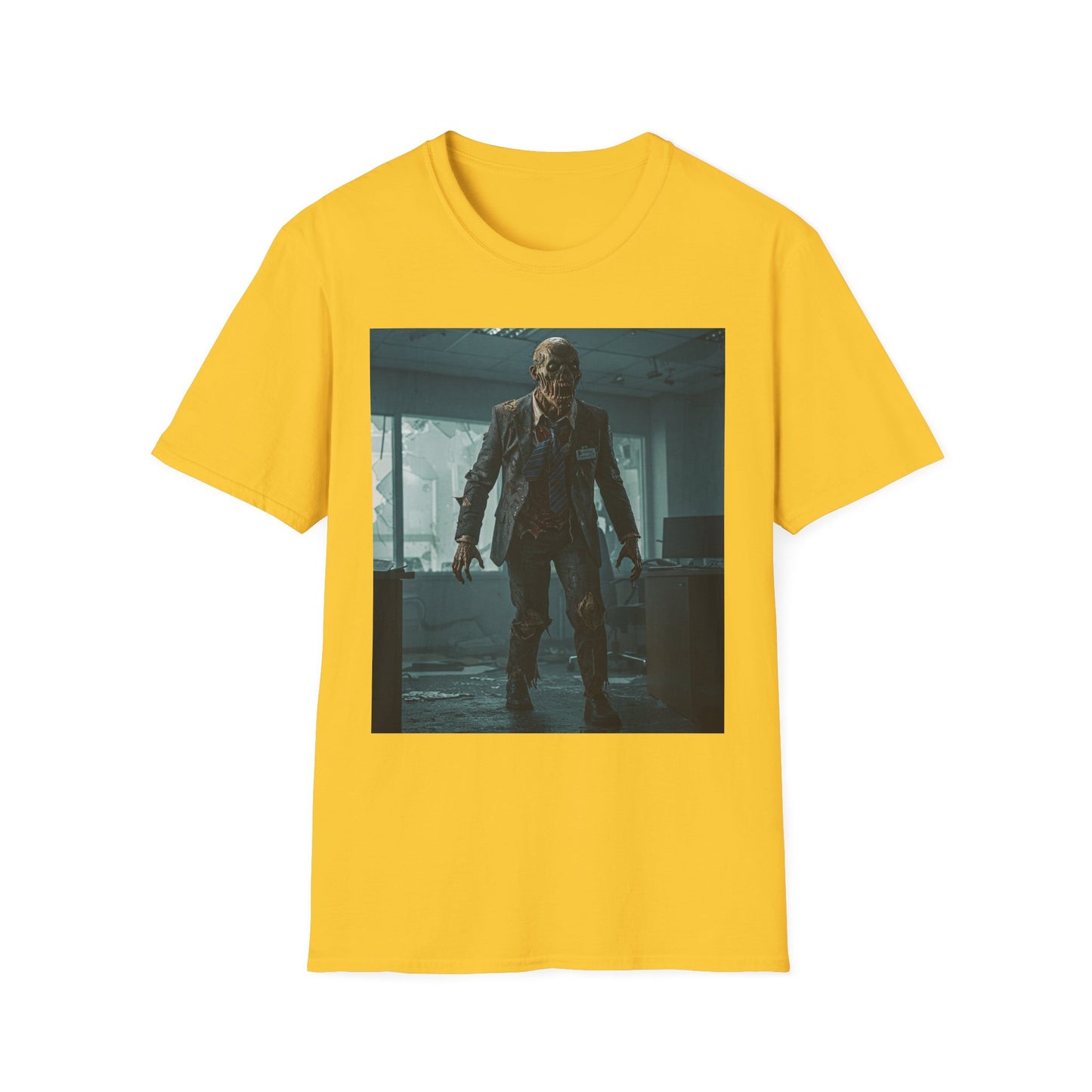 Zombie Apocalypse Unisex Softstyle T-Shirt - Perfect for Horror Fans and Parties