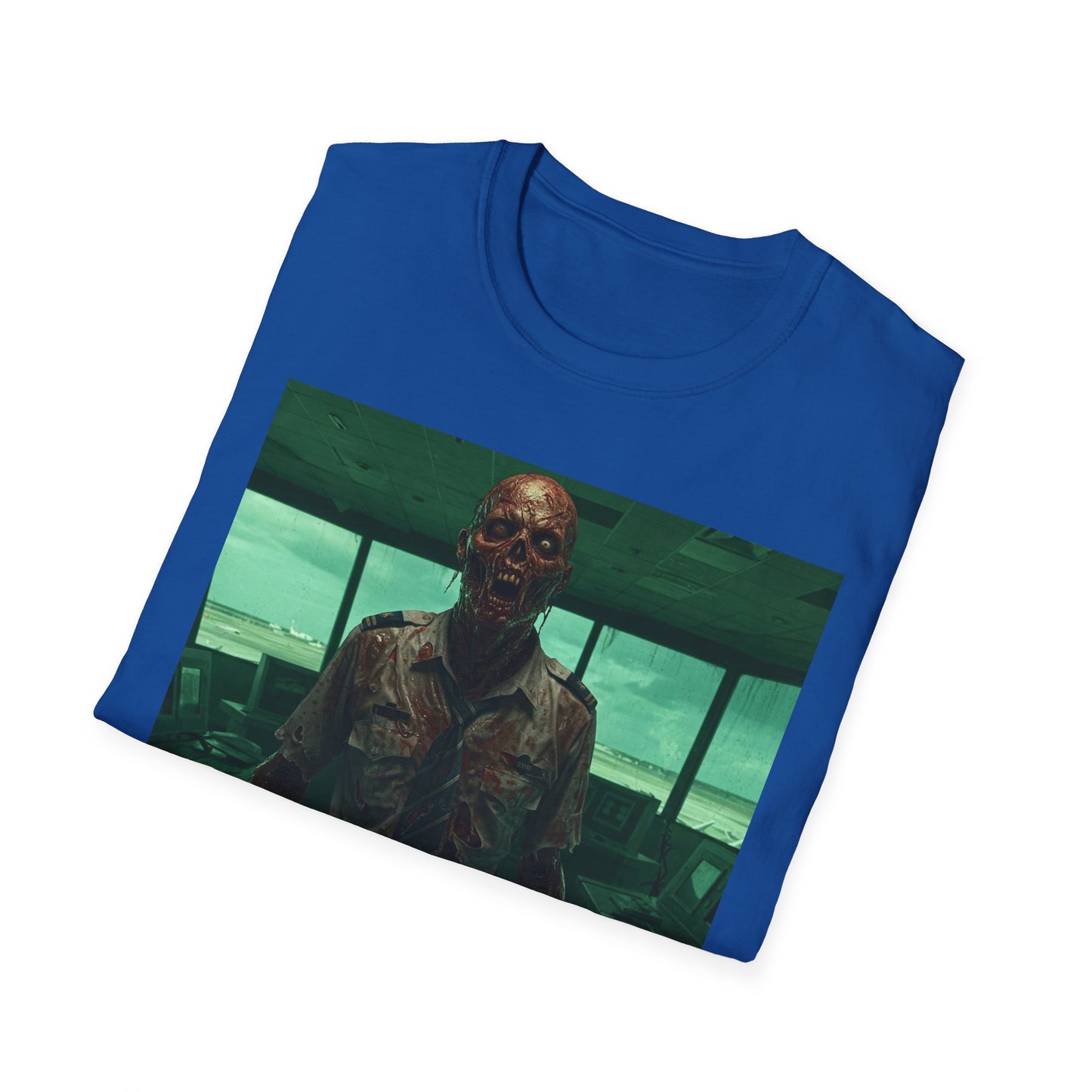 Unisex Softstyle Zombie Graphic Tee - Perfect for Halloween and Horror Fans