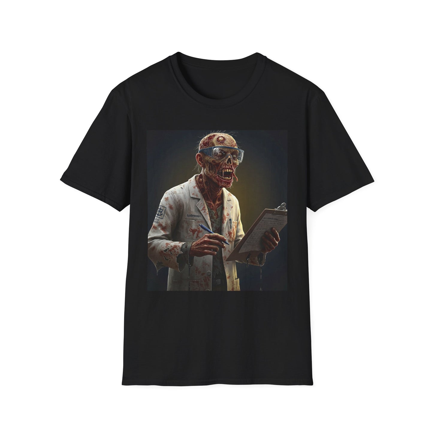 Zombie Doctor Graphic T-Shirt for Horror Fans