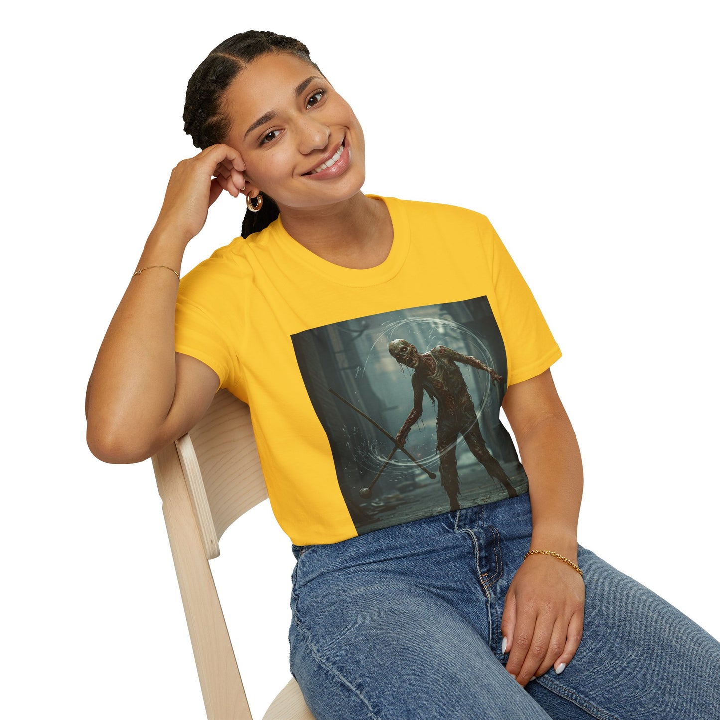 Unisex Softstyle Horror Graphic T-Shirt - Spooky Monster Design