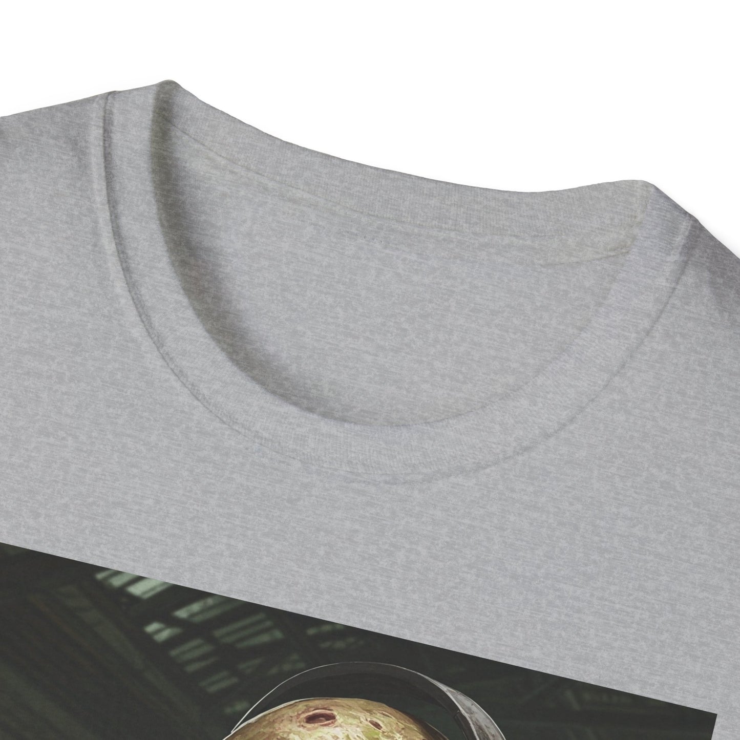 Zombie Listening to Music Unisex Softstyle T-Shirt