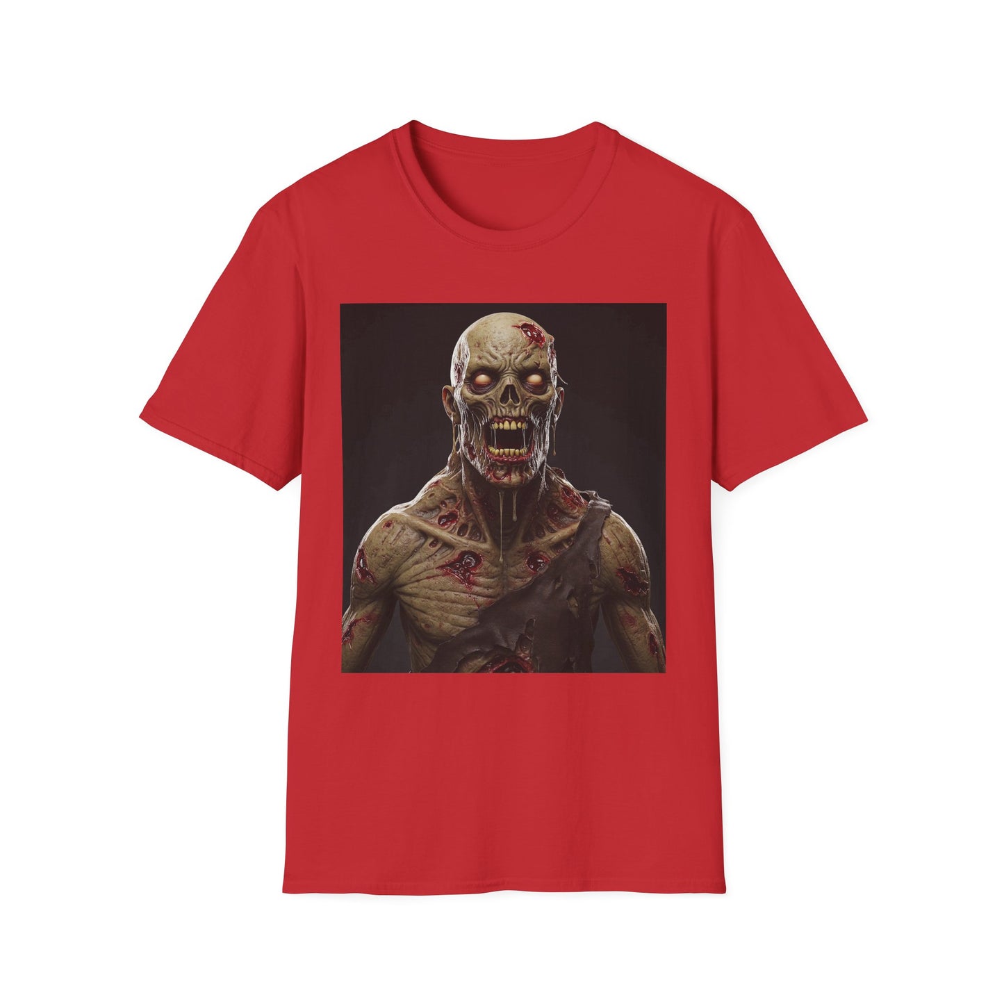 Apocalyptic Portrait Tee, bold, decaying zombie graphic