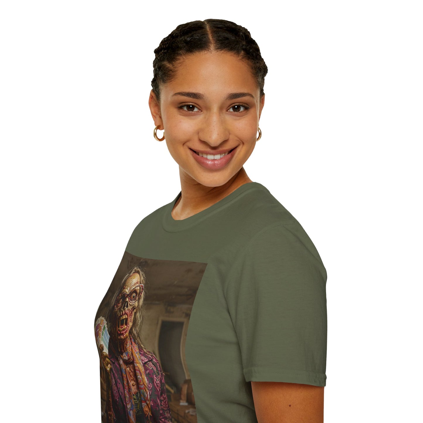 Unisex Softstyle T-Shirt – Retro Skeleton Poker Night Tee