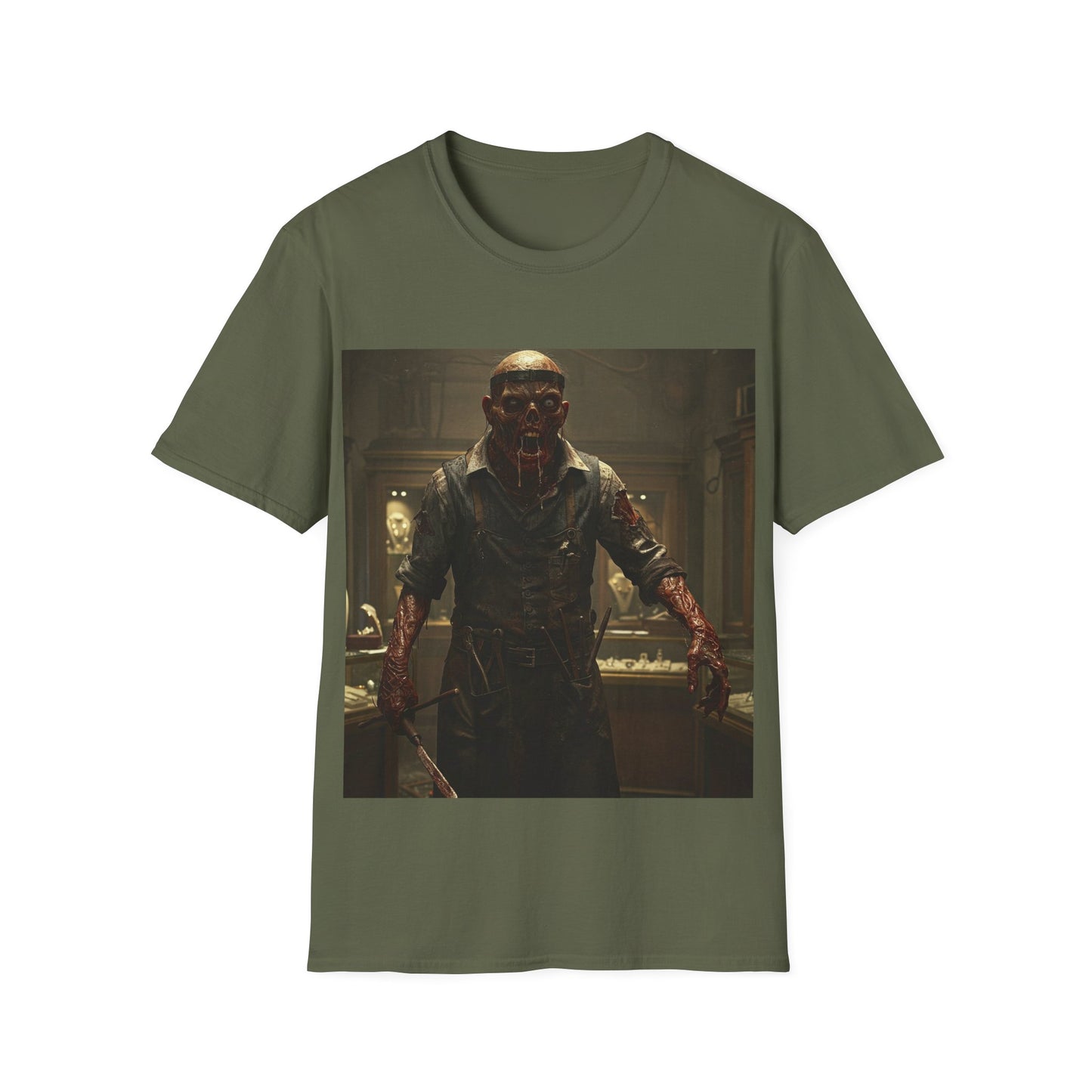 UK - Unisex Horror-Themed Softstyle T-Shirt - Perfect for Halloween and Cosplay