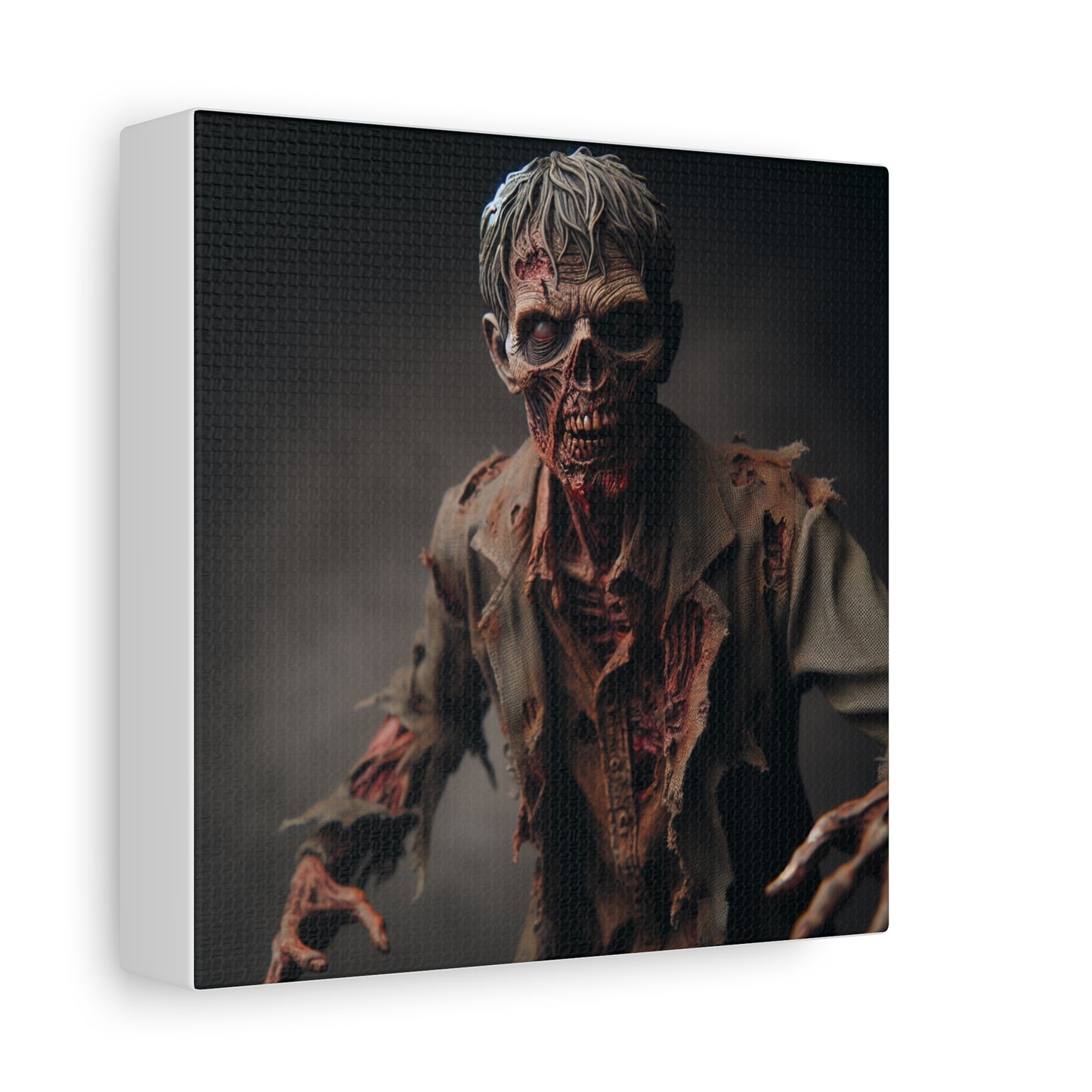 Zombie Art Canvas - Horror Wall Decor for Halloween