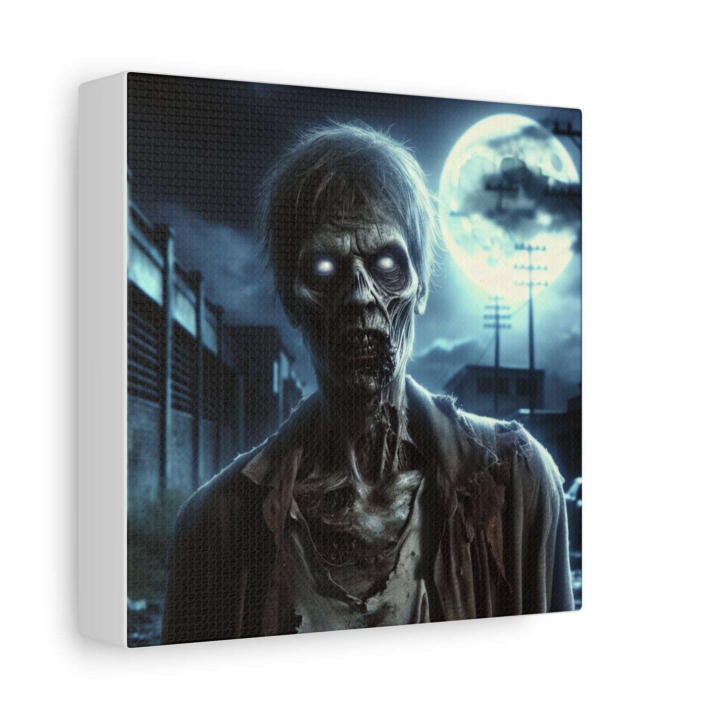 Zombie Wall Art Canvas - Spooky Home Decor
